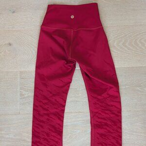 Lululemon red Leggings, Size 0